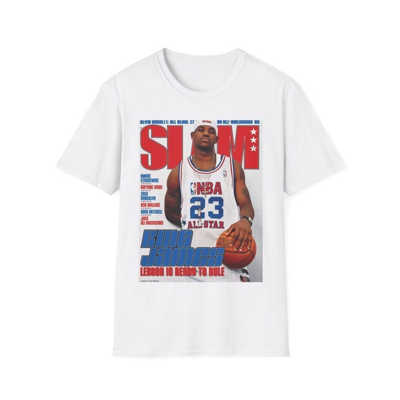 Vintage Lebron Slam Magazine T-shirt - Etsy