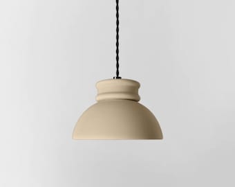 Small Pompeii Dome Pendant Light Fixture - Dune