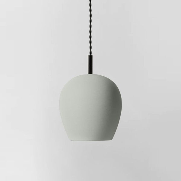 Round Tulipano Pendant Light Fixture - Fog