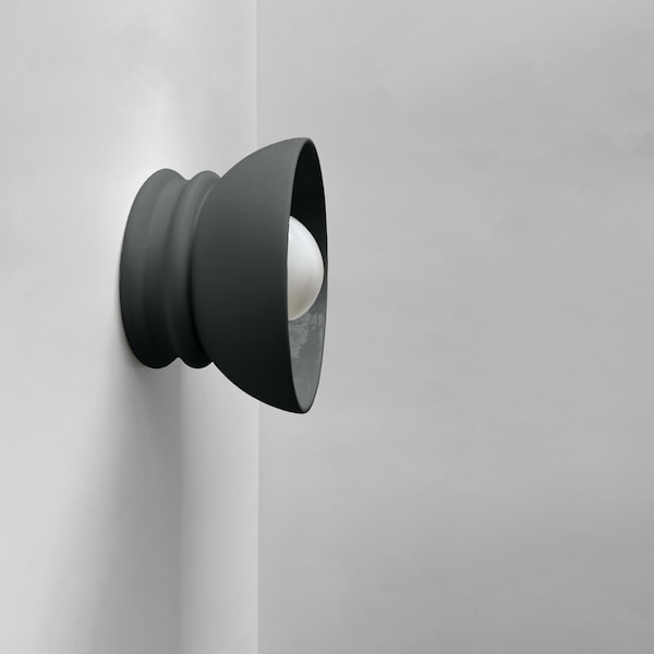Small, Surface Mount, Wall Sconce,  Pompeii Light Fixture - Shadow