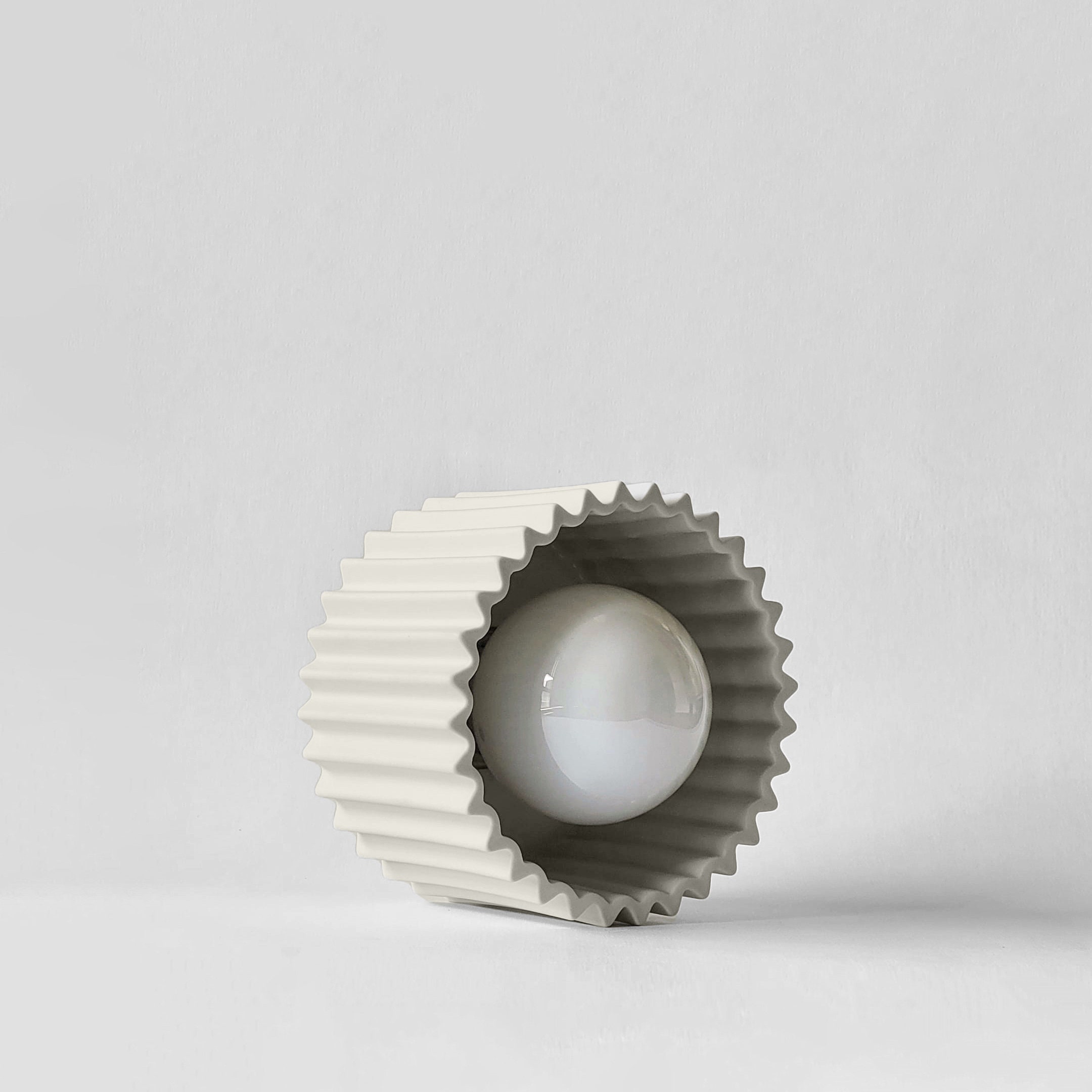 Small, Surface Mount, Wall Sconce, Syracuse Light Fixture - Bone