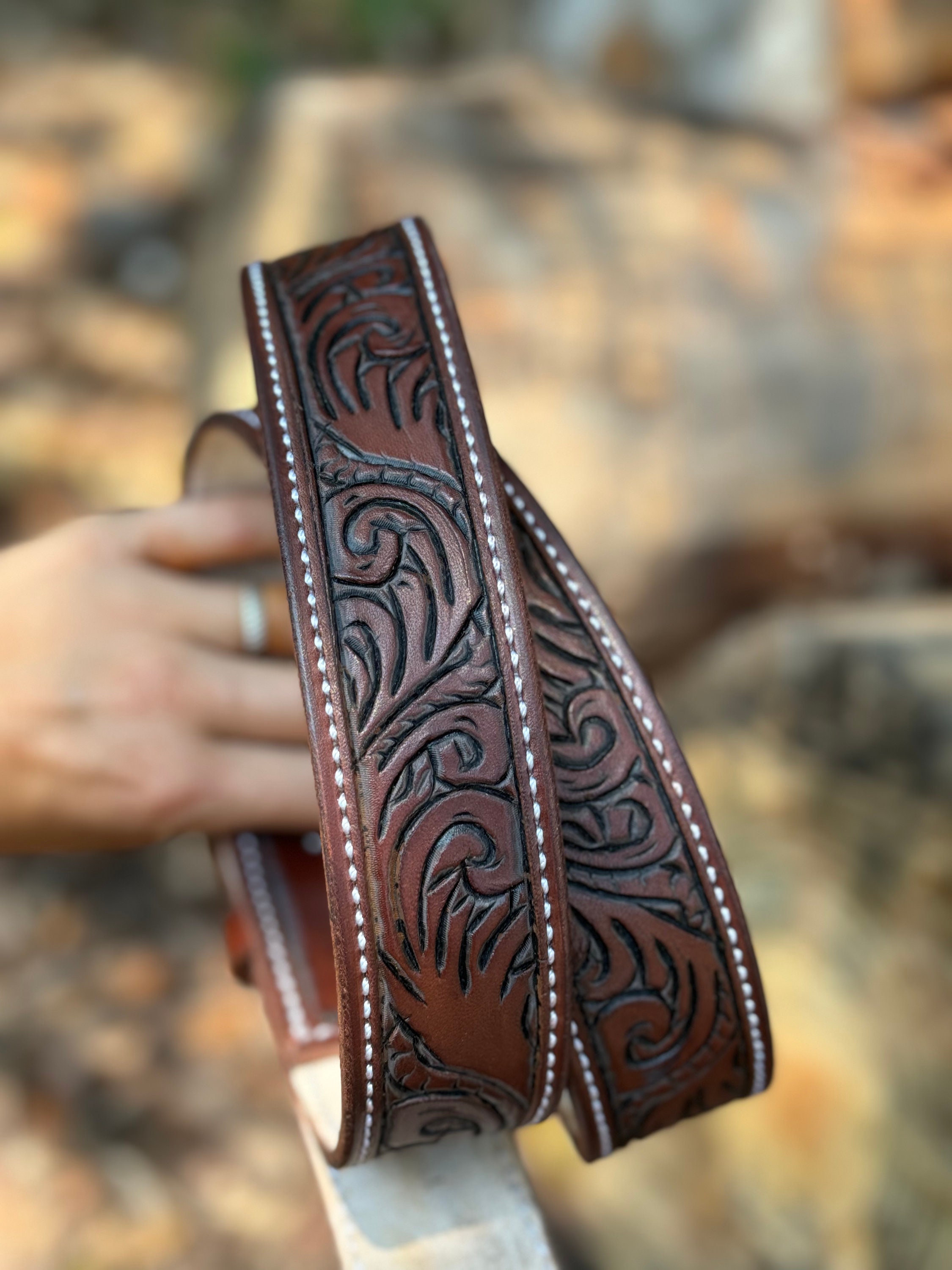 Custom Leather Belt - Etsy display picture 2