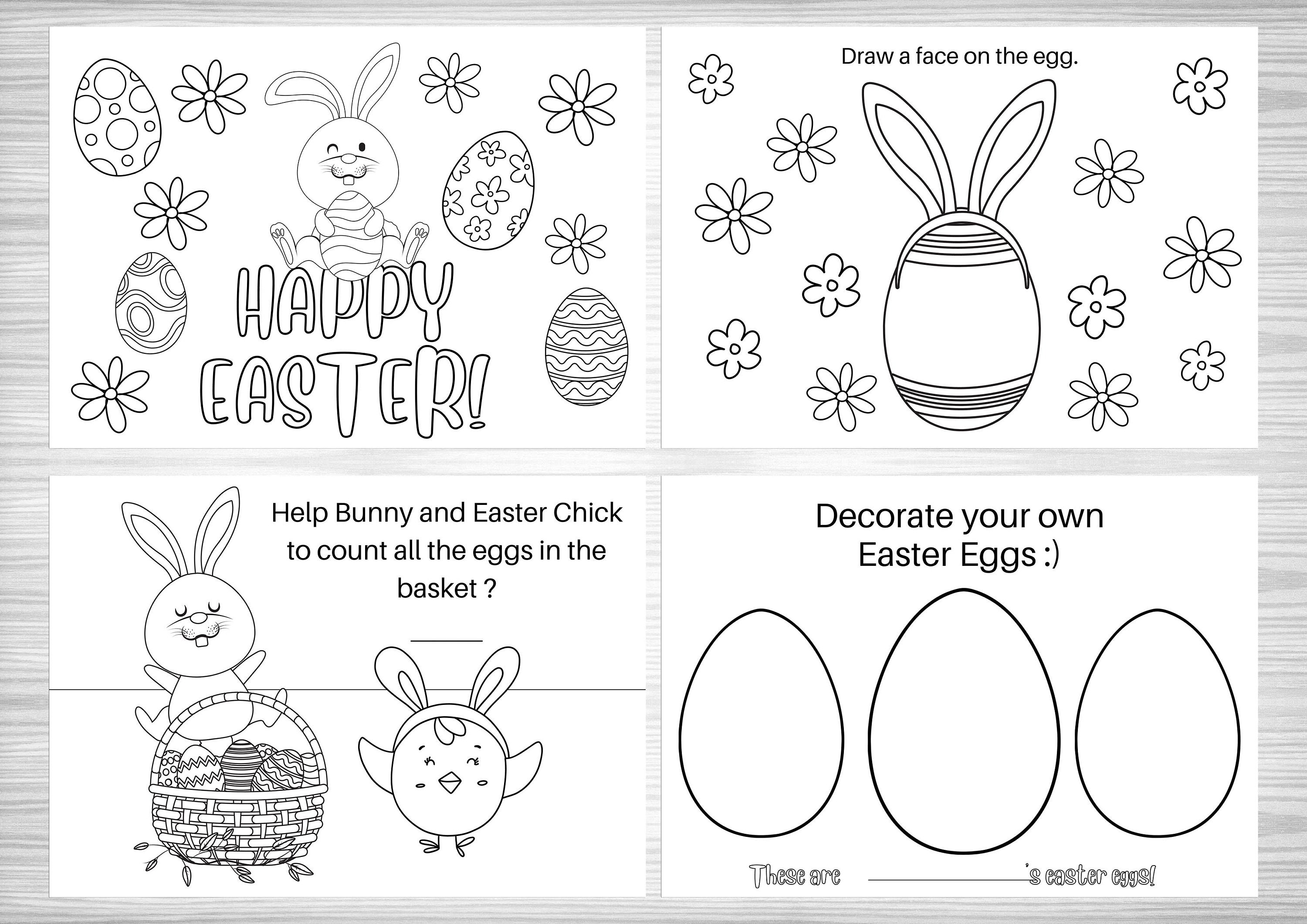 Printable Easter Colouring Sheets for Kid Easter Coloring Pages for ...