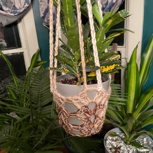 Crocheted Plant Holder