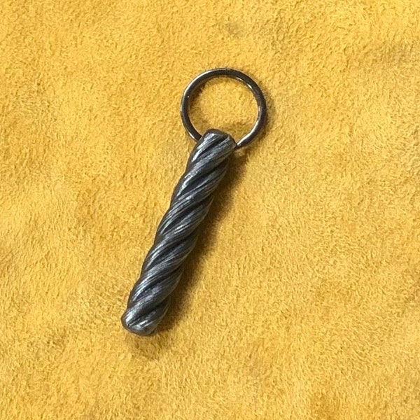 Hand forged rope key chain