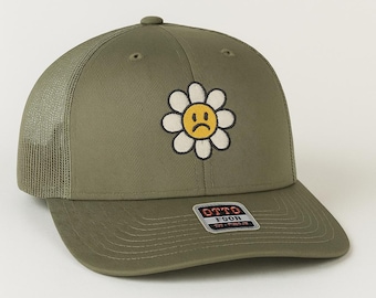 sad daisy flower hat gift Otto snapback adjustable snapback