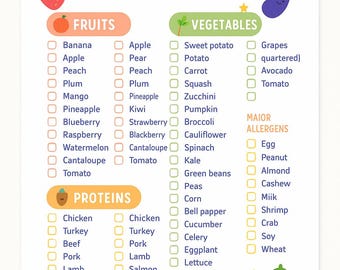 Los primeros 100 alimentos del bebé