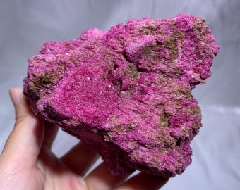 508g UV Reactive-Raw Ruby Specimen, Mineral Collection, Home Decor, Natural super sparkly raw