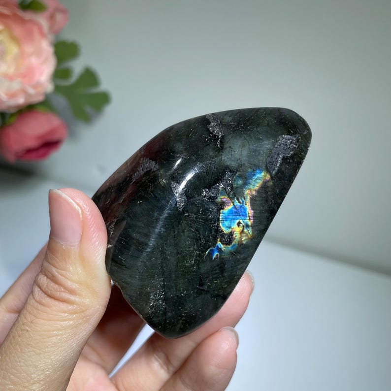 137g High Quality Flash Labradorite Freeform, Super Flashy Polished ...