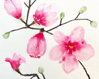Wild Magnolias (Original Painting)