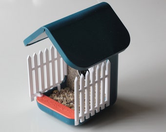 Extra hoog en extra breed hekwerk voor Bird Buddy vogelvoeder - met roestvrijstalen schroeven - exclusief Bird Buddy of extra zitstok