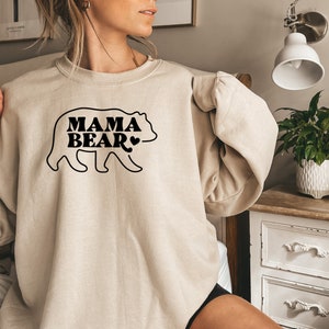 Mama Bear Camo Hoodie Mama Bear Hoodie Mama Bear Sweatshirt Green Camo Forest Camo Etsy