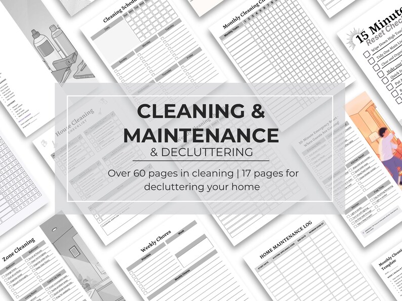 Home Management Binder, Printable Life Planner Bundle (digital Download ...