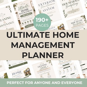 Ultieme huishoudplanner | Printbare gezinsplanner | Noodvoorbereiding, budget, schoonmaak & huisorganisatie afbeelding 7