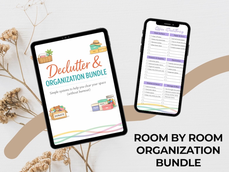 Declutter Planner Printable | Cleaning & Home Organization Binder | Room by Room Checklists | Home Reset System | Mom Life Organizer image 2