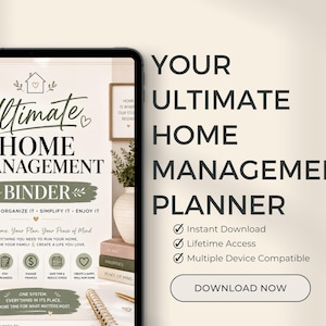 Ultieme huishoudplanner | Printbare gezinsplanner | Noodvoorbereiding, budget, schoonmaak & huisorganisatie afbeelding 14