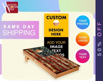 customized gift paper Custom Cornhole Boards Add Your Logo, Text, Design Custom Name, Wedding, Dates, You Picture it We Design It! fast delivery