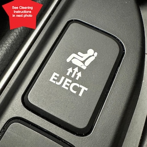 Eject Button Decal, Car Decal, Eject Passenger Button, Blank Button, Vinyl Decal, Car Stickers, Vinyl Stickers, Eject Sticker, Eject Seat