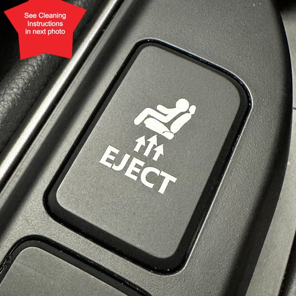 Eject Button Decal, Car Decal, Eject Passenger Button, Blank Button, Vinyl Decal, Car Stickers, Vinyl Stickers, Eject Sticker, Eject Seat