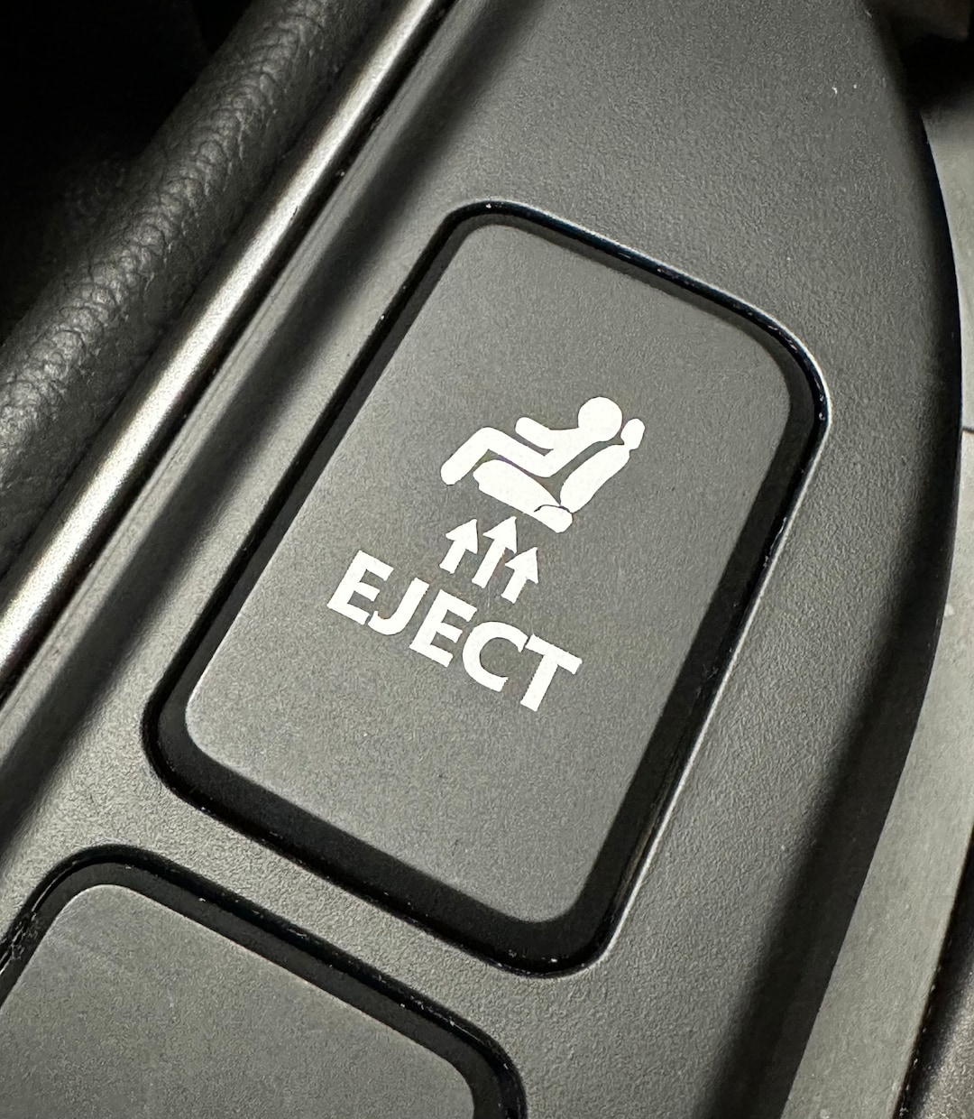 Eject Button Decal, Car Decal, Eject Passenger Button, Blank Button