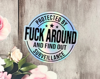 Fuck Around and Find Out Sticker, Funny Stickers, Gag gift, Sarcastic Stickers, Waterproof Stickers, Nursing Stickers, FAFO Sticker
