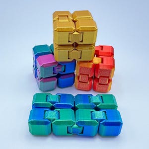 3D Printed Infinity Cube Fidget, Mini Infinity Cube, Articulated Toy, Stocking Stuffer, Fidget Cube Toy, Gifts for boys, Gifts for girls