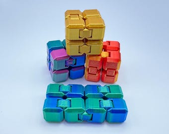 3D Printed Infinity Cube Fidget, Mini Infinity Cube, Articulated Toy, Stocking Stuffer, Fidget Cube Toy, Gifts for boys, Gifts for girls