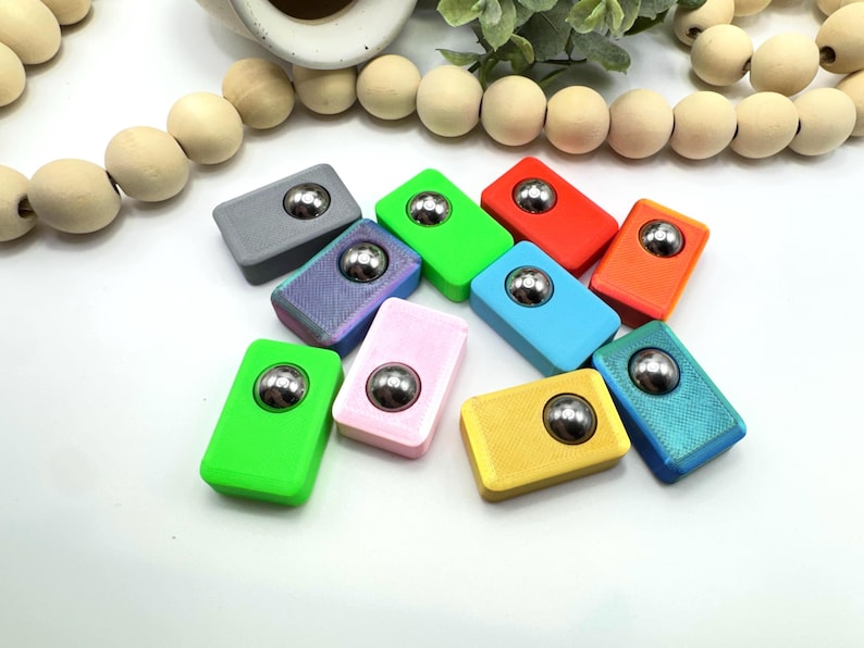 Fidget Roller, 3D Printed Fidget With Steel Ball, Roller Ball Fidget ...