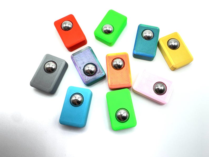 Fidget Roller, 3D Printed Fidget With Steel Ball, Roller Ball Fidget ...