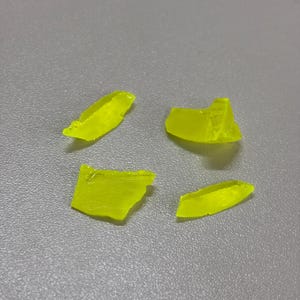 56.95 ct LuAG Rough Uncut Gemstone - Neon stone - Certified - Unique Gems - Green, Yellow Stone - Gemstones for Jewelry