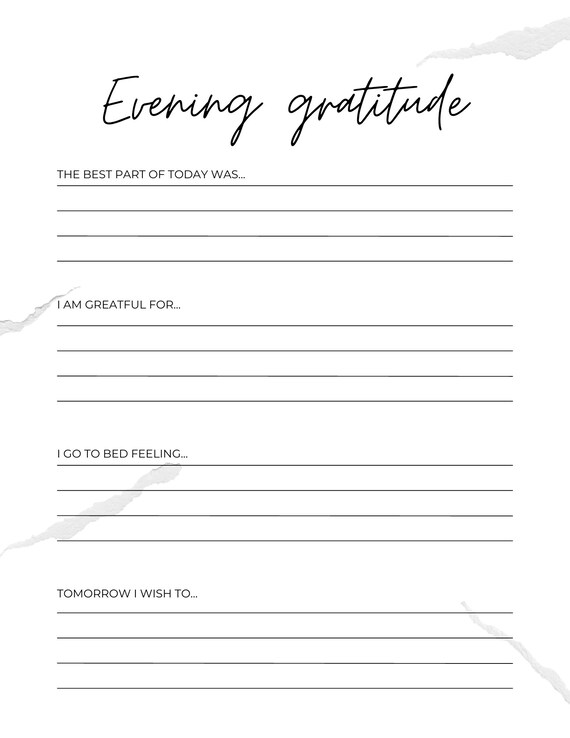 Gratitude Journal, Journals for Writing, Journal Diary, Journals for Women,  Guided Journal About Life, Motivation Journal (Instant Download) 