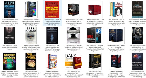 50 Dark Psychology & Manipulation EBooks Collection in one link