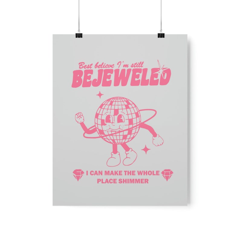 Bejeweled Poster, Retro, Vintage Aesthetic, Swiftie, Wall Art, Preppy Wall Art, Dorm Room Decor, Swiftie Merch, Swiftie Gift, All Too Well image 7