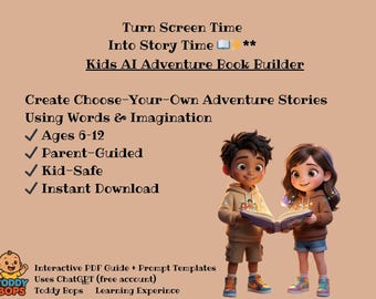 Kids Story Builder PDF | ChatGPT Prompts for Kids | Creative Storytelling & Homeschool Learning (Ages 6–12)