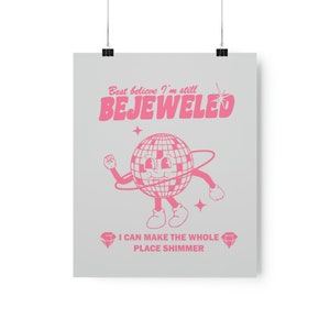 Bejeweled Poster, Retro, Vintage Aesthetic, Swiftie, Wall Art, Preppy Wall Art, Dorm Room Decor, Swiftie Merch, Swiftie Gift, All Too Well image 6