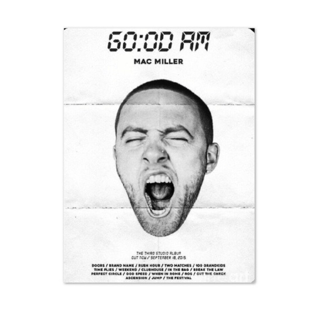 Mac Miller Poster Limited Edition Print Hiphop Poster Etsy