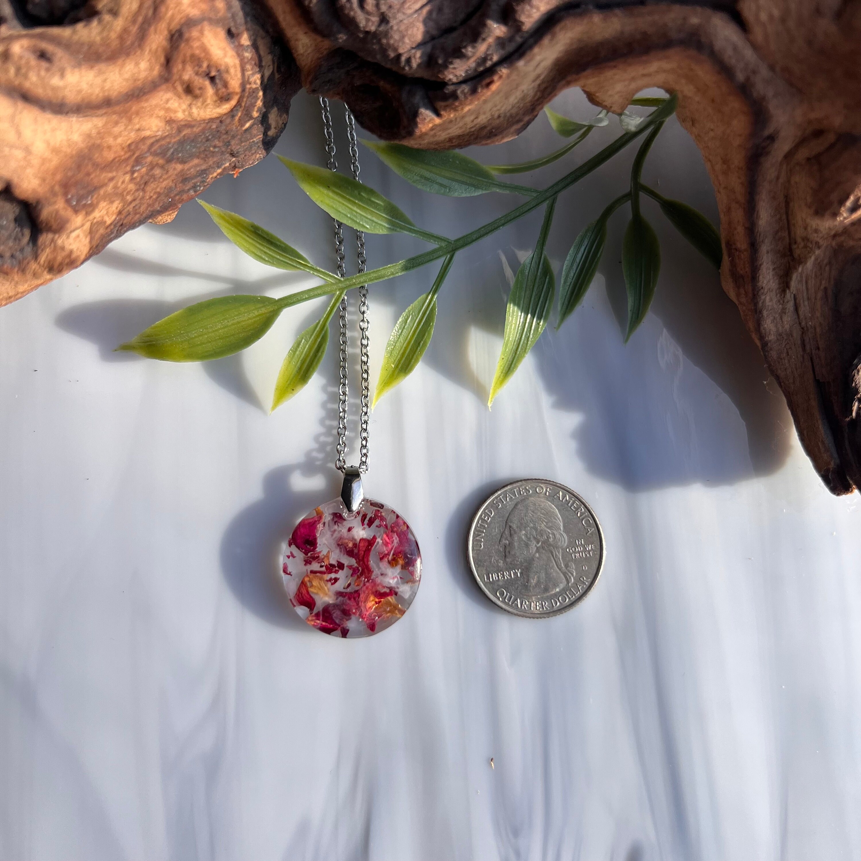 ★ roaju★ silver925Lissome flower necklace 5003887457 Birth Month Flower Necklace, Unique Gift for Her Birthday