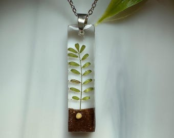 Daydreaming Iridescent Clouds Resin Pendant