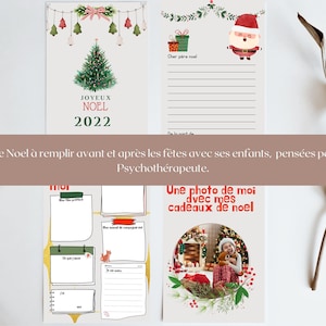 Christmas 2022: 4 Christmas cards to fill out with your children and create memories, fully customizable cards on Canva