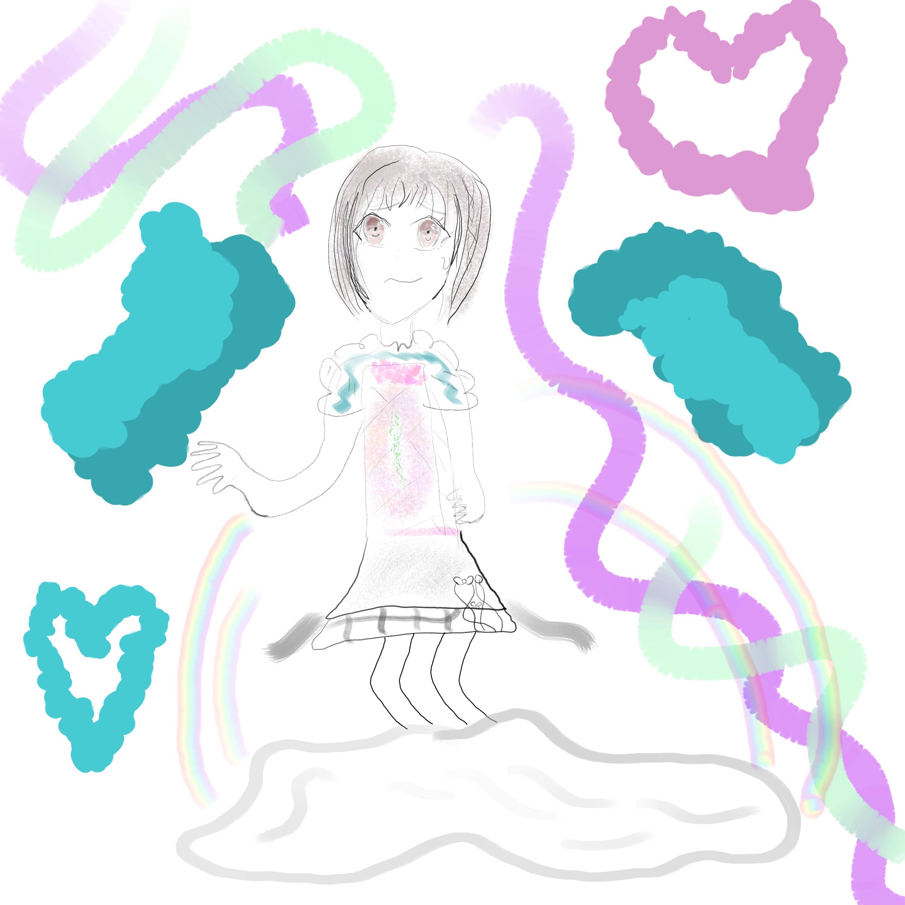 Ena Shinonome drawing