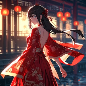 AI anime girl image