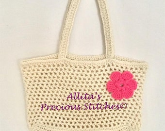 Crochet Beach Bag Seaside Beach Tote Crochet Pattern PDF Digital ...