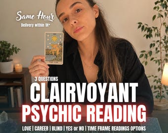 Same Hour Clairvoyant Psychic Reading | No Tools Intuitive Insight | Love Career Life Guidance