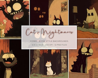 Fondos de pantalla del cómic Pesadillas de Gato (Descarga digital)