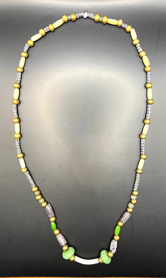 Antique Rare Venetian African Trade Bead Necklace 