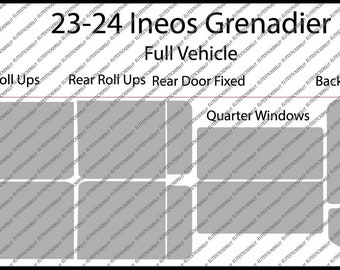 2023-2024 Ineos Grenadier Ceramic/Carbon DIY Window Tint Packages