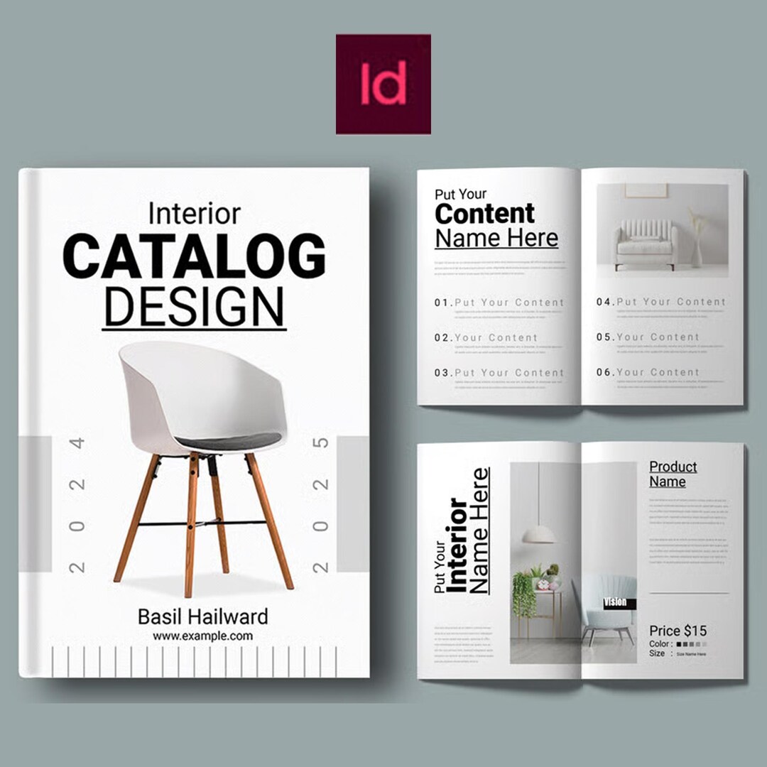 Interior Catalog Design Template Compatible With Indesign (INDD) - Etsy