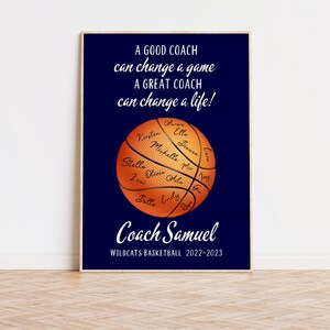 Basketball Coach Gift, Personalized Coach Gifts, Basketball Mom, Thank You Coach Gift, Coach Gifts Basketball, Coaches End of Season Gifts