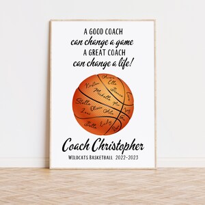 Basketball Coach Gift, Personalized Coach Gifts, Basketball Mom, Gifts From Basketball Team, Coach Gifts Basketball, End of Season Gifts