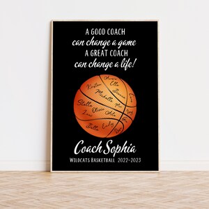 Basketball Coach Gift, Personalized Coach Gifts, Basketball Mom, Gifts From Basketball Team, Coach Gifts Basketball, End of Season Gifts